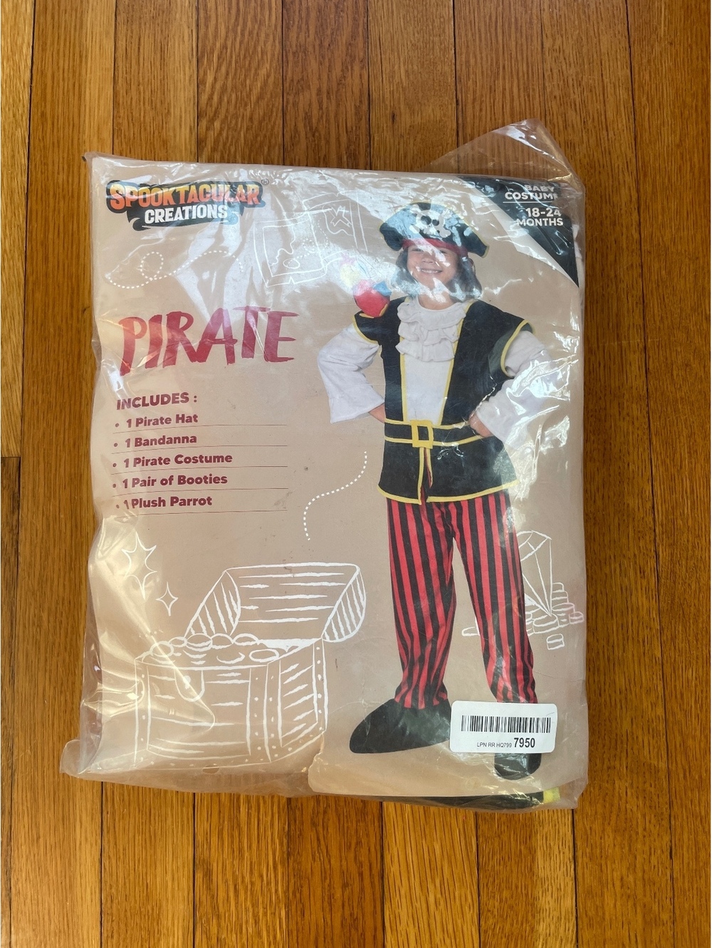 Spooktacular Creations Baby Pirate Costume 18-24 Months Parrot Booties Hat